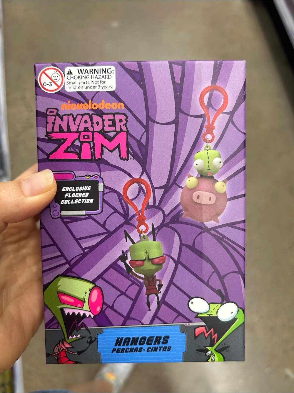 Nickelodeon Invader Zim Character Hangers in Pink and Green Packaging